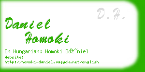 daniel homoki business card